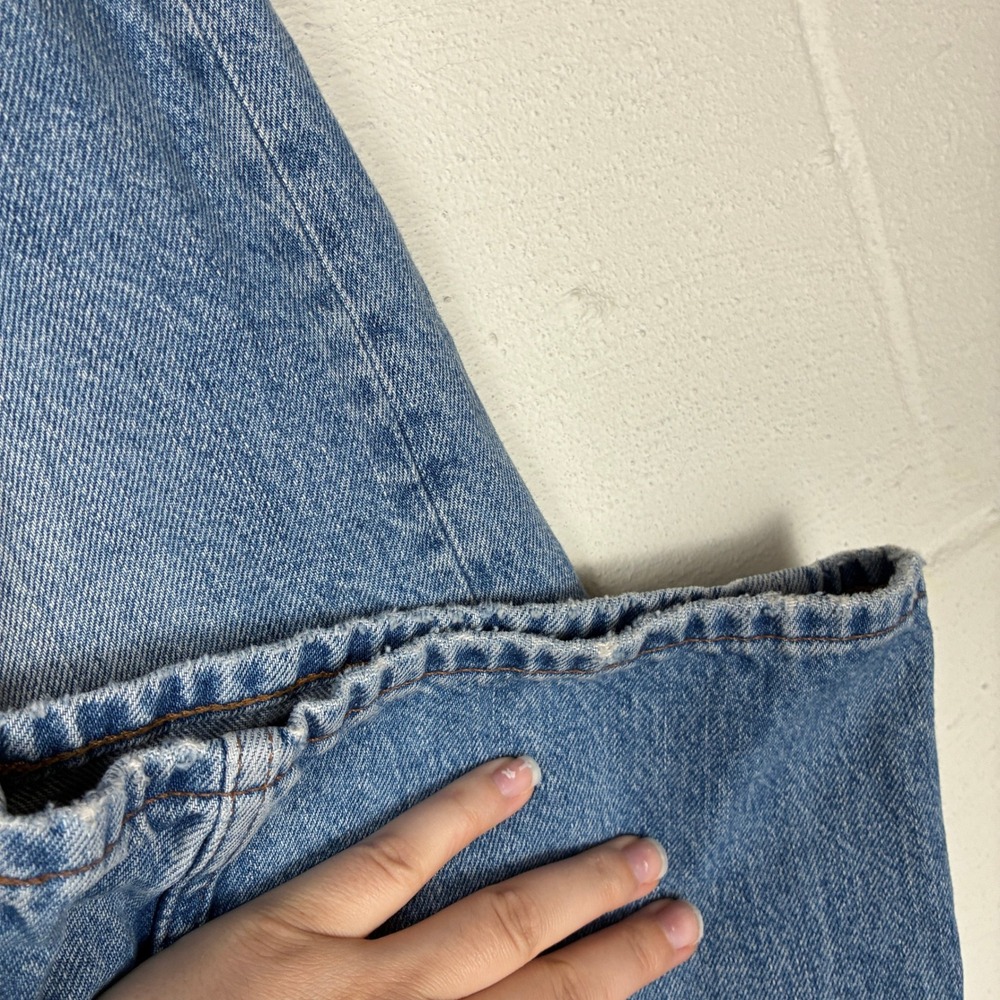 Madewell Womens The Curvy Darted Barrel Leg Jean Size 32 Blue - Picture 8 of 16